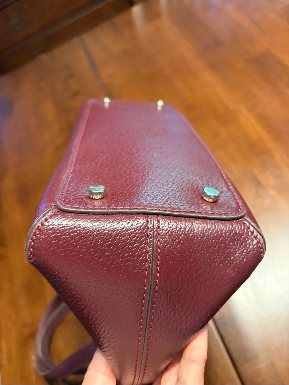 kate spade Deep Burgundy Leather Bow Satchel